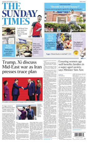 Cover of The Straits Times