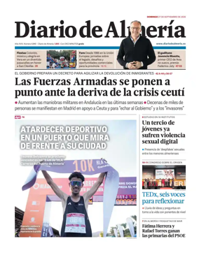 Cover of Diario de Almeria