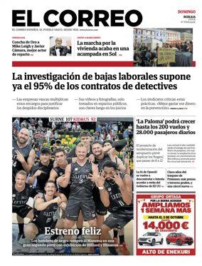 Cover of El Correo (Vizcaya)