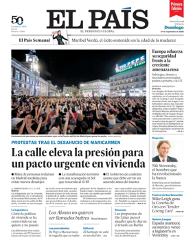 Cover of EL PAIS primera edicion