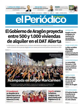 Cover of El Periodico Aragon