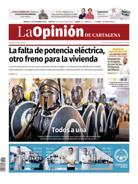 Cover of La Opinion de Murcia (Cartagena)