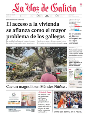 Cover of La Voz de Galicia (A Coruna)
