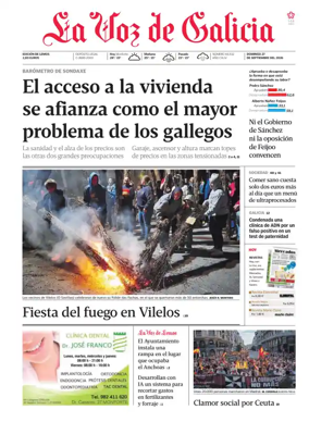Cover of La Voz de Galicia (Monforte)