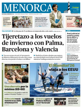 Cover of Menorca Diario Insular