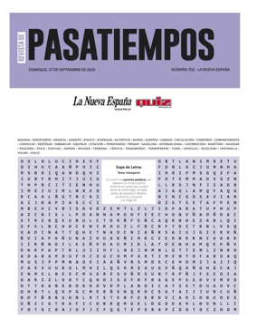 Cover of Pasatiempos | La Nueva Espana