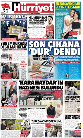 Cover of Hurriyet