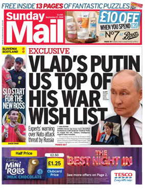 Cover of Sunday Mail (UK)