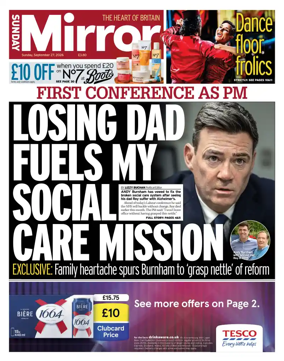 Cover of Sunday Mirror