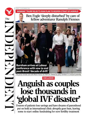 Cover of The Independent