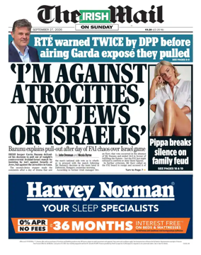 Cover of The Irish Mail on Sunday