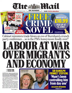 Cover of The Mail on Sunday
