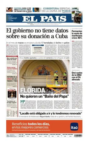 Cover of El Pais (Uruguay)