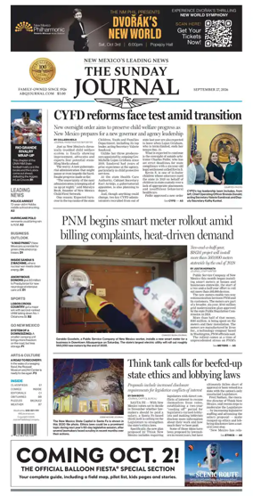 Cover of Albuquerque Journal