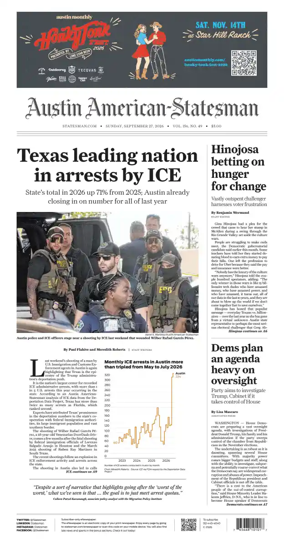 Cover of Austin American-Statesman