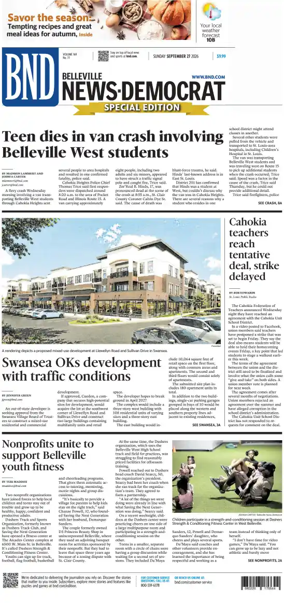 Cover of Belleville News-Democrat (Sunday)