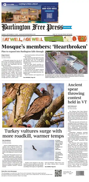 Cover of Burlington Free Press