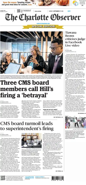 Cover of The Charlotte Observer (Sunday)
