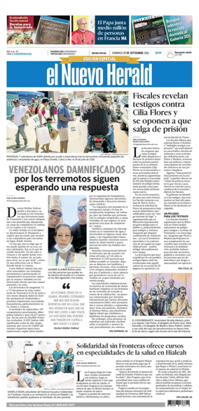 Cover of El Nuevo Herald (Sunday)