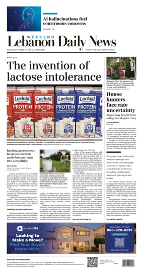 Cover of Lebanon Daily News