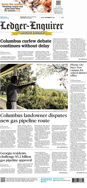 Cover of Ledger-Enquirer (Sunday)
