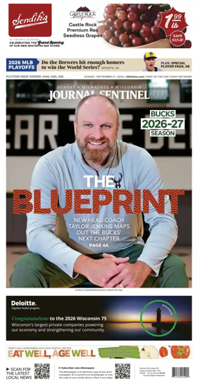 Cover of Milwaukee Journal Sentinel