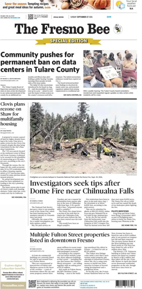 Cover of The Fresno Bee (Sunday)