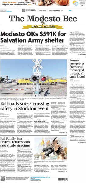Cover of The Modesto Bee (Sunday)