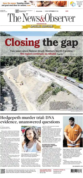 Cover of The News & Observer (Sunday)