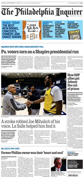 Cover of The Philadelphia Inquirer