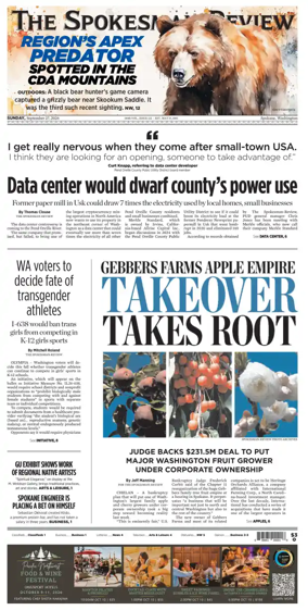 Cover of The Spokesman-Review (Spokane)