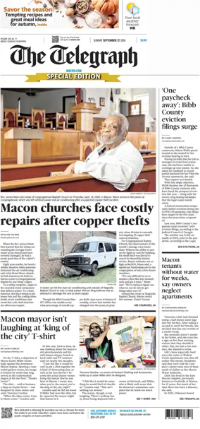 Cover of The Telegraph (Macon) (Sunday)