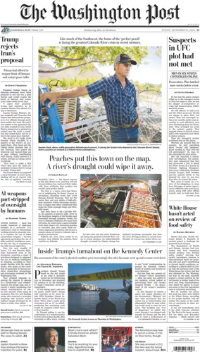 Cover of The Washington Post Sunday