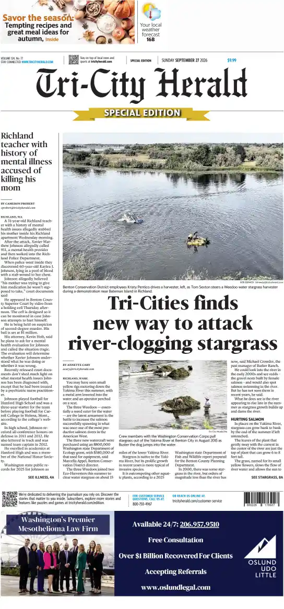 Cover of Tri-City Herald (Sunday)