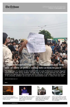 Cover of Tribune India - Compiled Edition