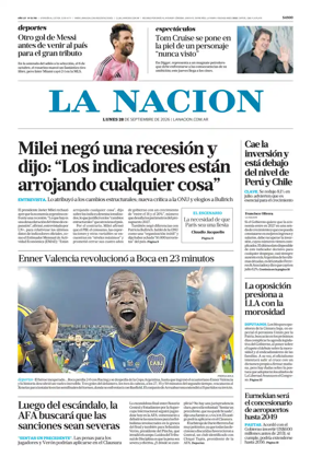 Cover of La Nacion
