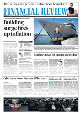 Cover of The Australian Financial Review