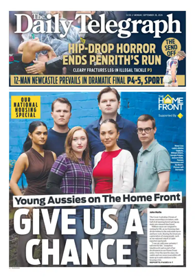 Cover of The Daily Telegraph (Sydney)