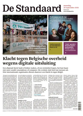 Cover of De Standaard