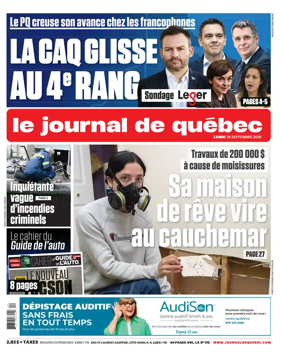 Cover of Le Journal de Quebec