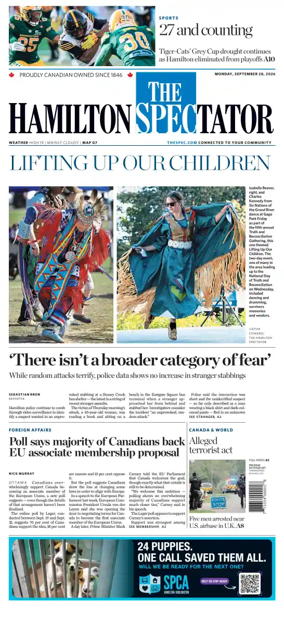 Cover of The Hamilton Spectator