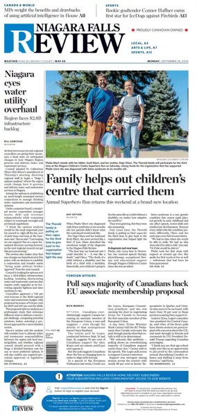 Cover of The Niagara Falls Review