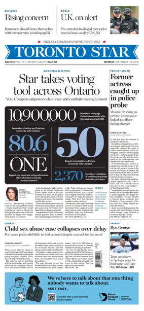 Cover of Toronto Star