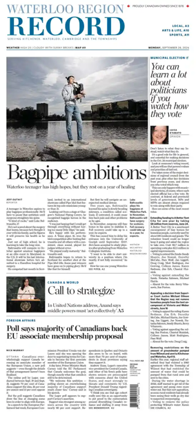 Cover of Waterloo Region Record