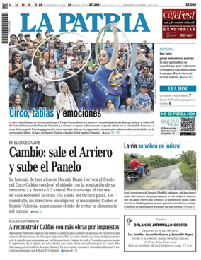 Cover of La Patria (Colombia)