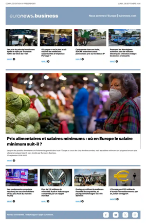 Cover of Euronews Business (French)