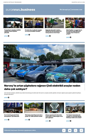 Cover of Euronews Business (Turkish) Compiled Editions