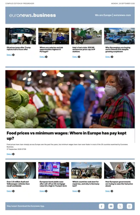 Cover of Euronews Business