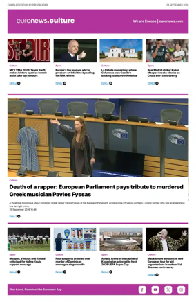 Cover of Euronews Culture and Sport Compiled Edition