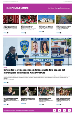 Cover of Euronews Culture and Sport (Spanish) Compiled Edition